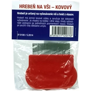 VITAR LICE COMB - METAL 1×1 шт, для вичісування вошей та гнид з волосся