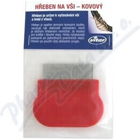 VITAR LICE COMB - METAL 1×1 шт, для вичісування вошей та гнид з волосся: ціни та характеристики