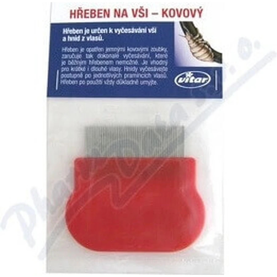 VITAR LICE COMB - METAL 1×1 шт, для вичісування вошей та гнид з волосся: ціни та характеристики