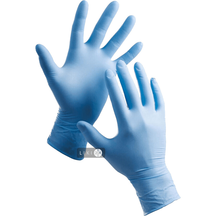 Перчатки медицинские смотровые нитриловые нестерильные vogt medical L, текстур. не припудрен. №2: цены и характеристики