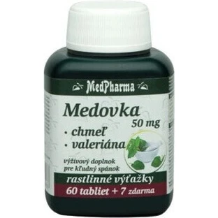MedPharma МЕДОВКА 50МГ + МЕД + ВАЛЕРІАН 1×67 тбл, МЕДОВКА + МЕД + ВАЛЕРІАН