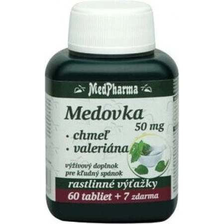 MedPharma МЕДОВКА 50МГ + МЕД + ВАЛЕРІАН 1×67 тбл, МЕДОВКА + МЕД + ВАЛЕРІАН: ціни та характеристики