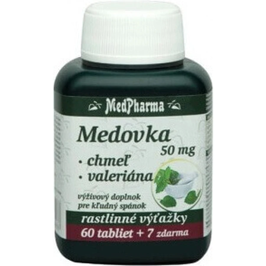 MedPharma МЕДОВКА 50МГ + МЕД + ВАЛЕРІАН 1×67 тбл, МЕДОВКА + МЕД + ВАЛЕРІАН: ціни та характеристики