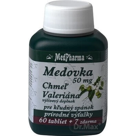 MedPharma МЕДОВКА 50МГ + МЕД + ВАЛЕРІАН 1×67 тбл, МЕДОВКА + МЕД + ВАЛЕРІАН: ціни та характеристики