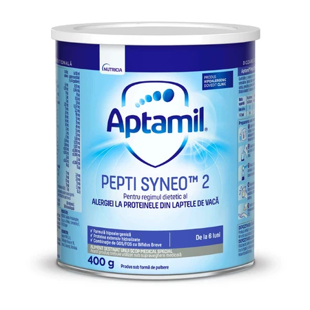 Молочная смесь Pepti Syneo Syneo 2, 6-12 месяцев, 400 г, Aptamil: цены и характеристики