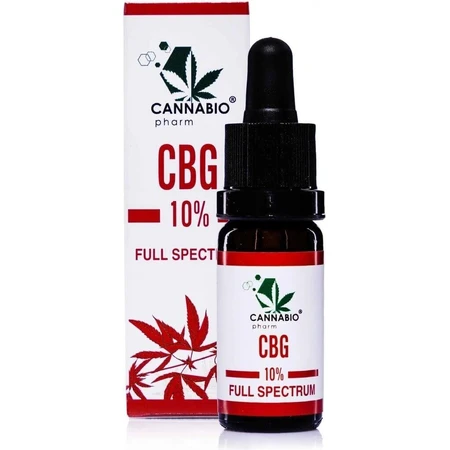 CANNABIOpharm CBG 10% FULL SPECTRUM 1×10 мл, масло CBG: цены и характеристики