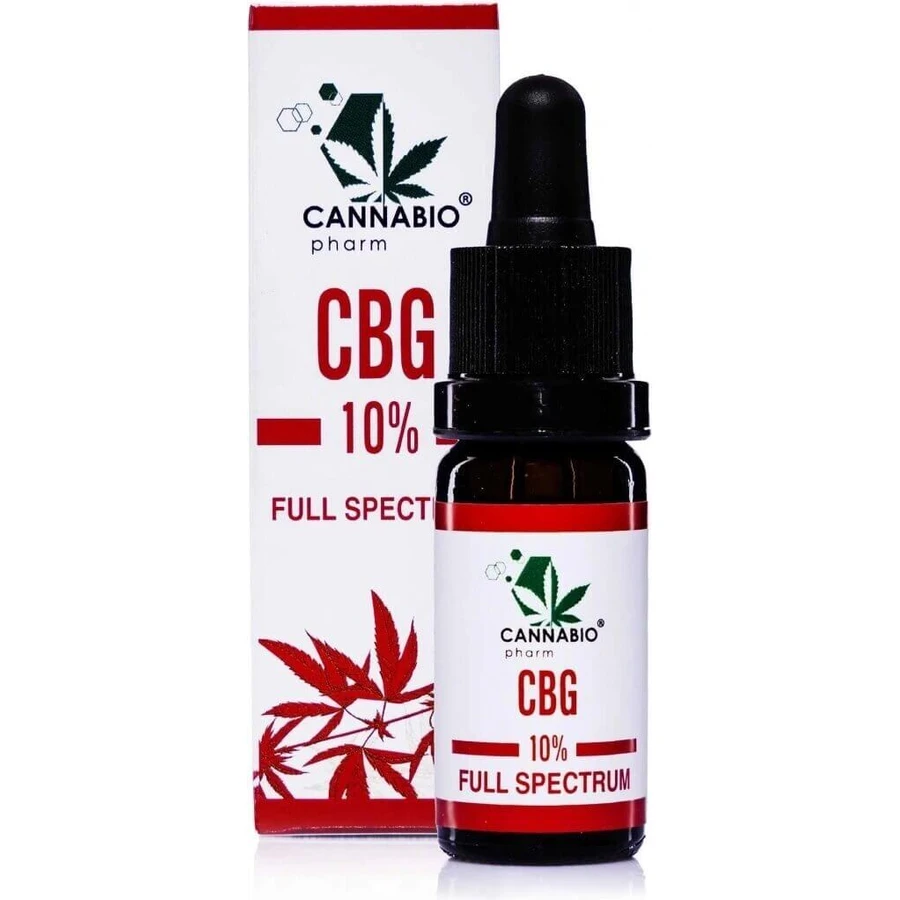 CANNABIOpharm CBG 10% FULL SPECTRUM 1×10 мл, масло CBG: цены и характеристики