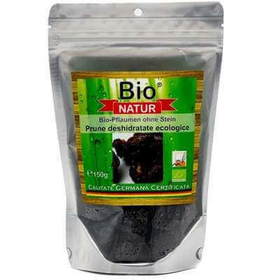 Органические обезвоженные сливы, 150 г, Bio Natur: цены и характеристики
