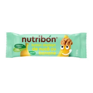 Веганский безглютеновый ореховый батончик с бананом, 30 г, Nutribon