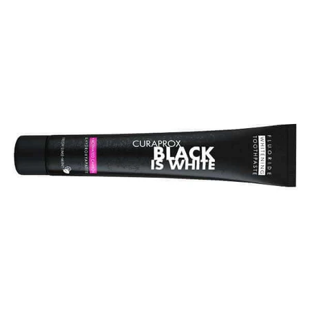 Набір Curaprox Black is White: Відбілювальна зубна паста зі смаком лайма та м'яти, 10 мл + Зубна щітка CS 5460: ціни та характеристики