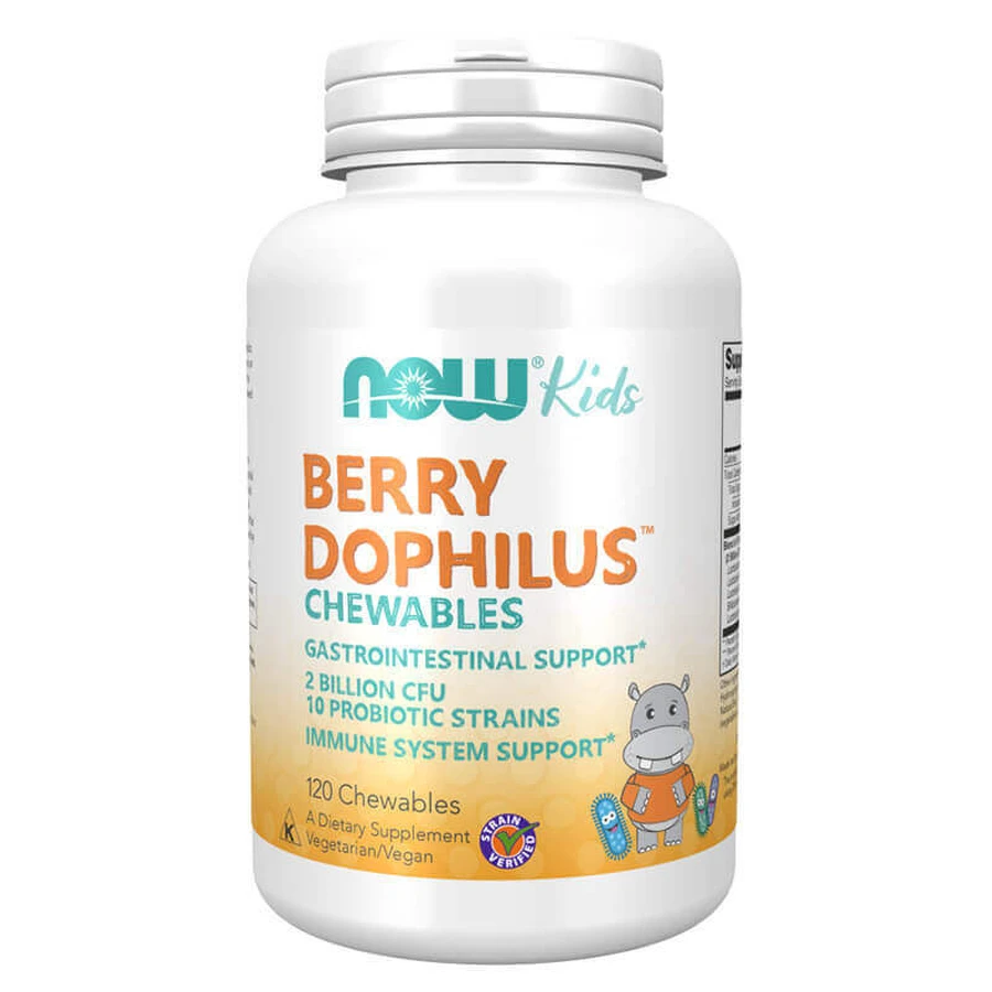 Now Foods Berry Dophilus Kids, 120 таблеток для употребления: цены и характеристики