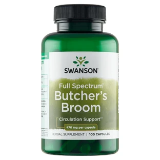 Swanson Full Spectrum Butcher`s Broom, колючий рускус, 100 капсул