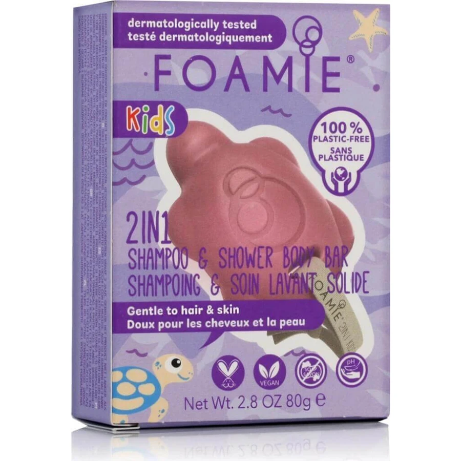 Foamie 2в1 Твердий догляд для душу для дітей Вишня 1×80 г, гель для душу 2в1: ціни та характеристики