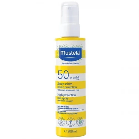 Сонцезахисний спрей Mustela SPF 50, 200 мл: ціни та характеристики