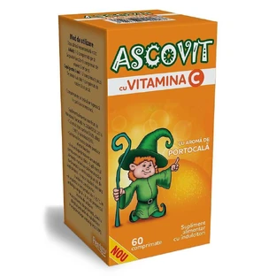 Асковит с витамином С со вкусом апельсина, 60 таблеток, Омега Фарм