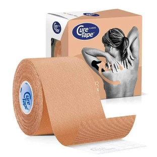 CureTape Classic, кінезіологічна стрічка, бежева, 5 см х 5 м, 1 шт.