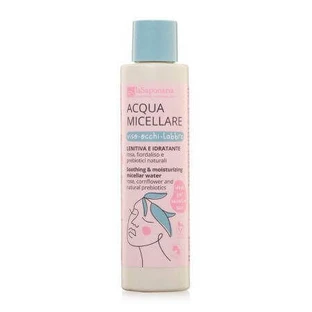 Мицеллярная вода с розой, цветком розы и пребиотиками, 200 мл, La Saponaria