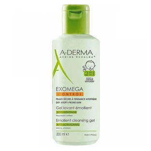 A-Derma Exomega Control Піноутворюючий гель 2 в 1, 200 мл
