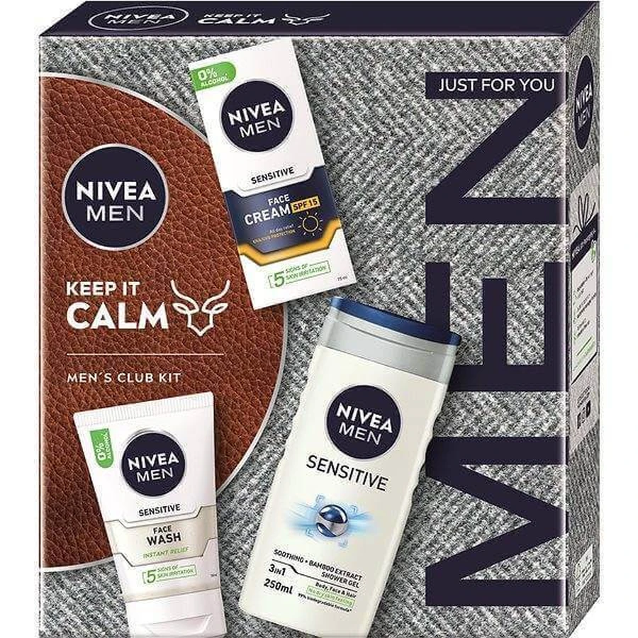 NIVEA MEN BOX FACE SENSITIVE 1×1 шт, подарочная упаковка: цены и характеристики
