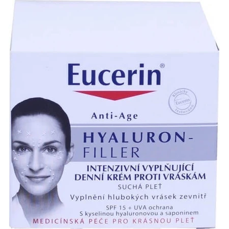 Eucerin HYALURON-FILLER денний крем проти зморшок 1×50 мл, крем для сухої шкіри: ціни та характеристики