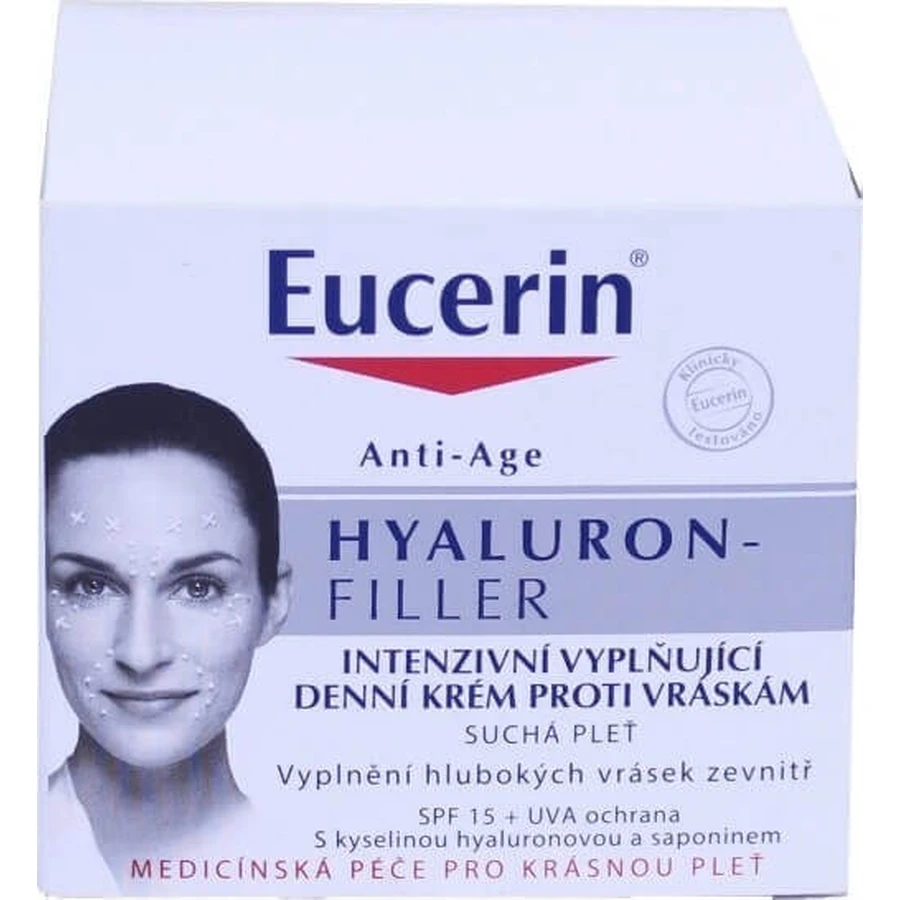 Eucerin HYALURON-FILLER денний крем проти зморшок 1×50 мл, крем для сухої шкіри: ціни та характеристики