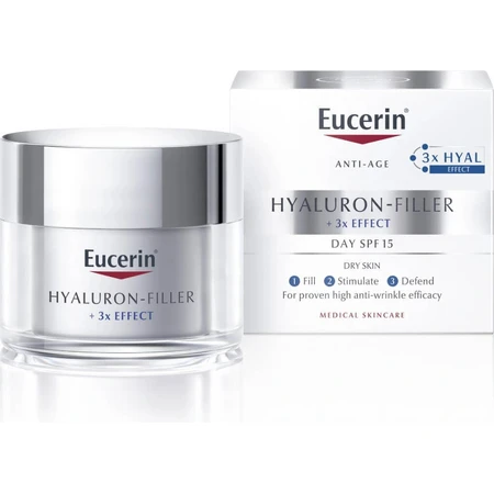 Eucerin HYALURON-FILLER денний крем проти зморшок 1×50 мл, крем для сухої шкіри: ціни та характеристики