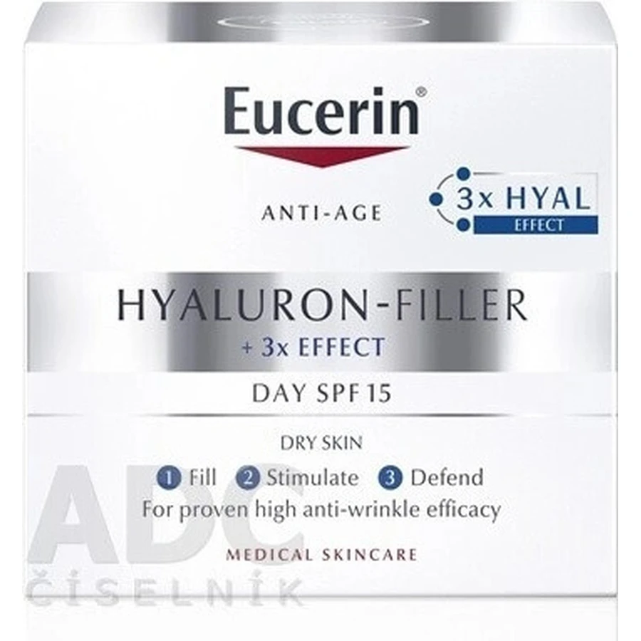 Eucerin HYALURON-FILLER денний крем проти зморшок 1×50 мл, крем для сухої шкіри: ціни та характеристики
