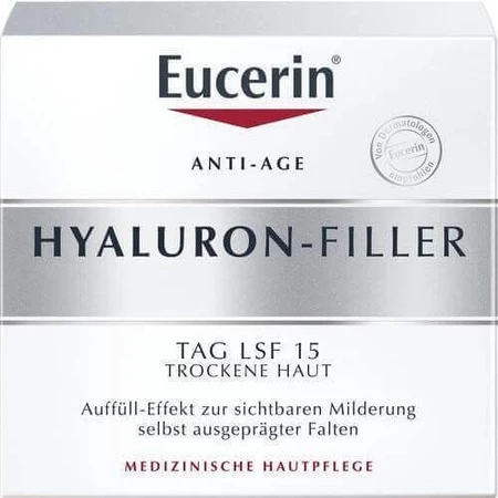 Eucerin HYALURON-FILLER денний крем проти зморшок 1×50 мл, крем для сухої шкіри: ціни та характеристики