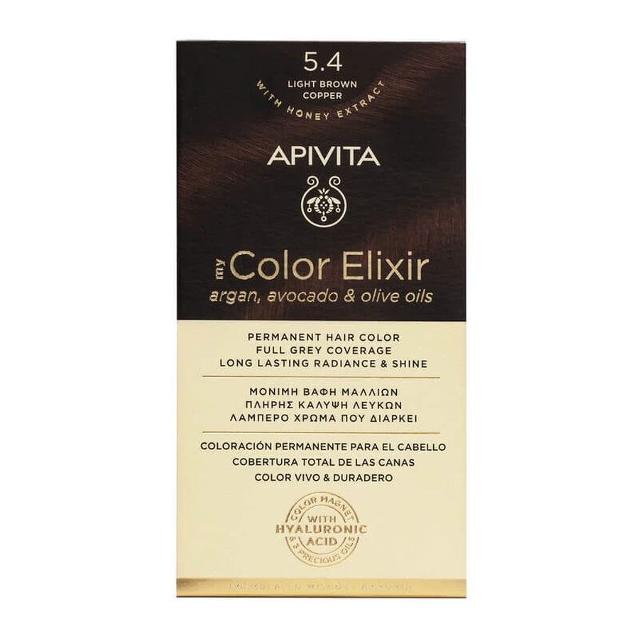 Фарба для волосся My Colour Elixir, відтінок 5.4, Apivita: ціни та характеристики