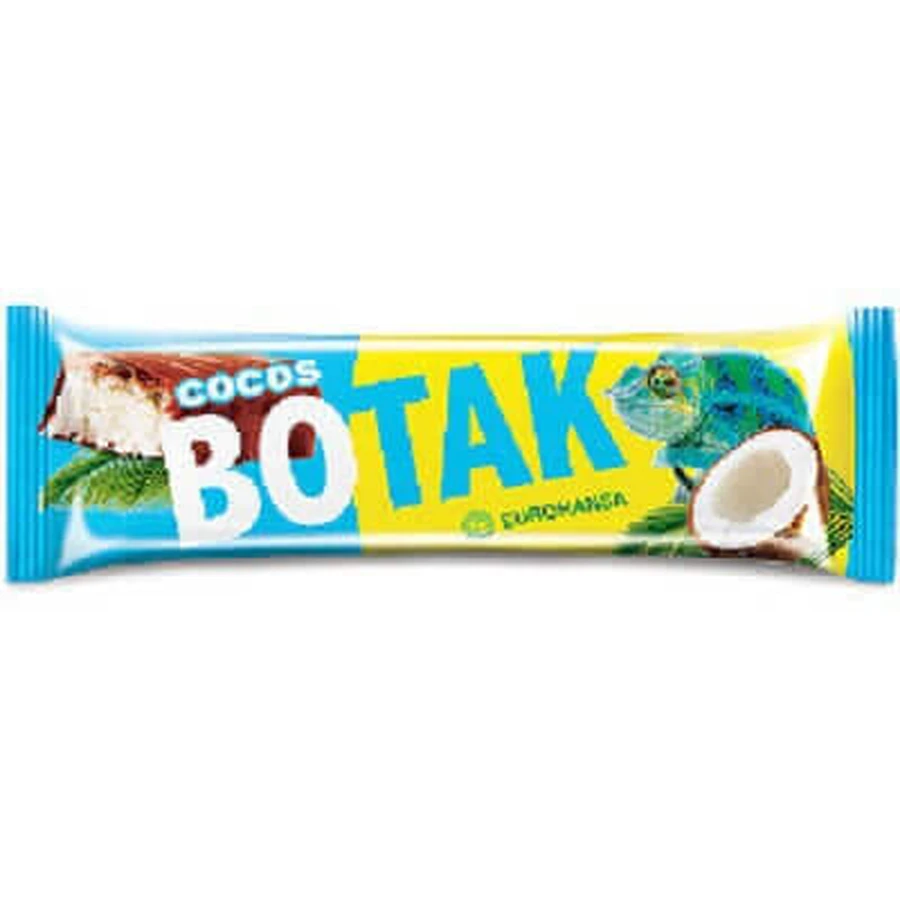 Кокосовий батончик в молочному шоколаді, 40 г, Botak: ціни та характеристики