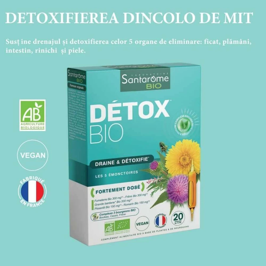 Детокс Біо Santarome Detox Bio, 20 ампул: ціни та характеристики