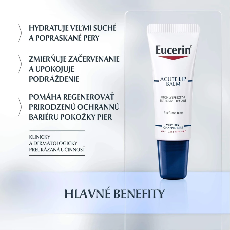 Eucerin ACUTE LIP BALM бальзам для губ 10 мл: ціни та характеристики