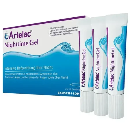 Офтальмологічний гель Bausch + Lomb Artelac Nighttime Gel нічний, 3 х 10 г: ціни та характеристики
