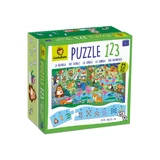 Пазл для детей 1 2 3 Джунгли, 3 года+, Ludattica