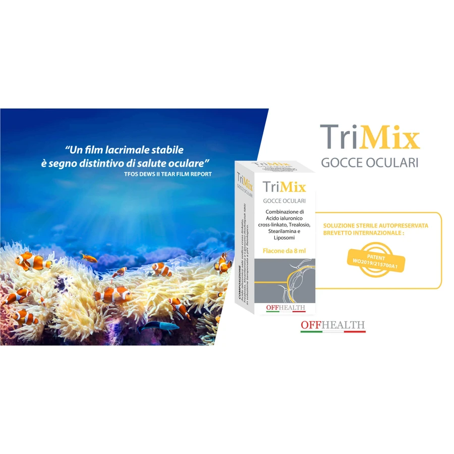 Очні краплі Offhealth TriMix, 8 мл: ціни та характеристики