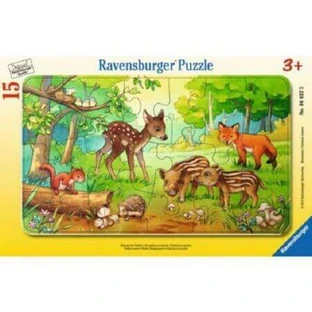 Пазл "Животные в лесу", 15 деталей, Ravensburger