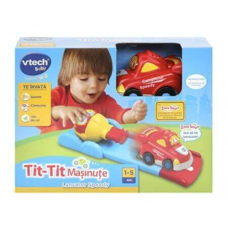 Машинка-пусковая установка, скоростная, 1-5 лет, Vtech Tit-Tit Masinute: цены и характеристики