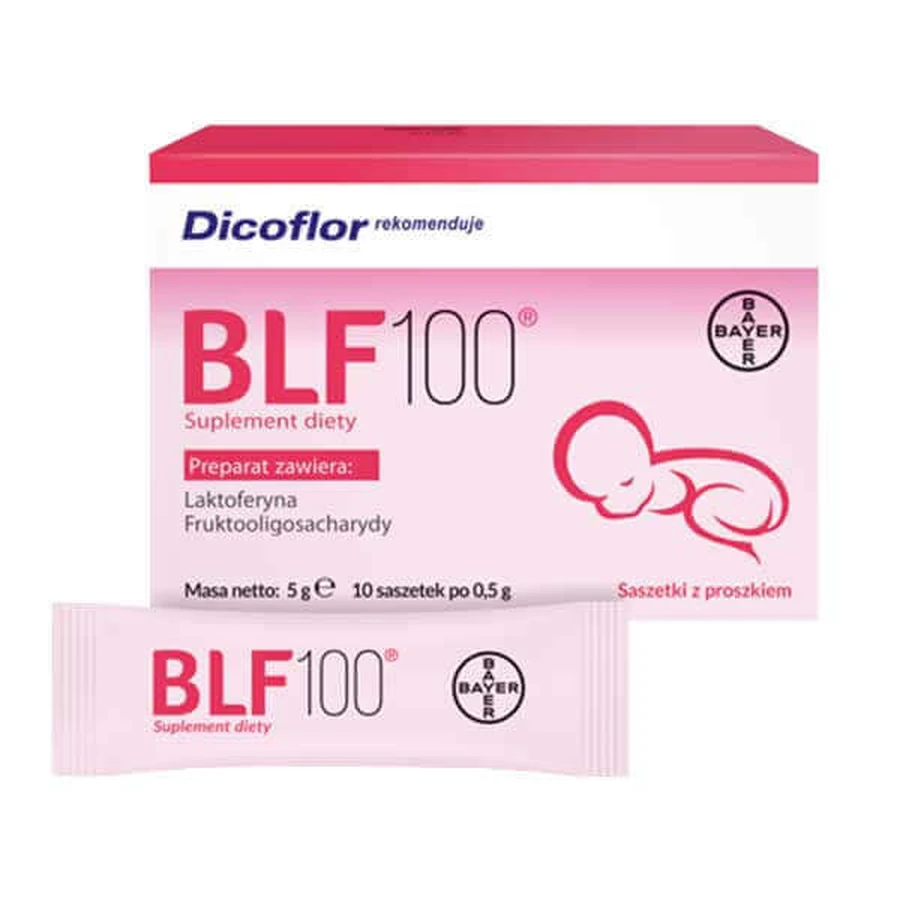 BLF 100, порошок для оральной суспензии, 0,5 г x 10 пакетиков КОНТАМИНИРОВАННАЯ УПАКОВКА: цены и характеристики