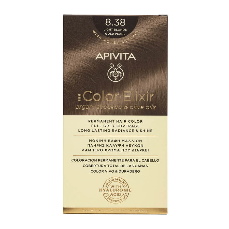 Краска для волос My Color Elixir, оттенок 8.38, Apivita: цены и характеристики