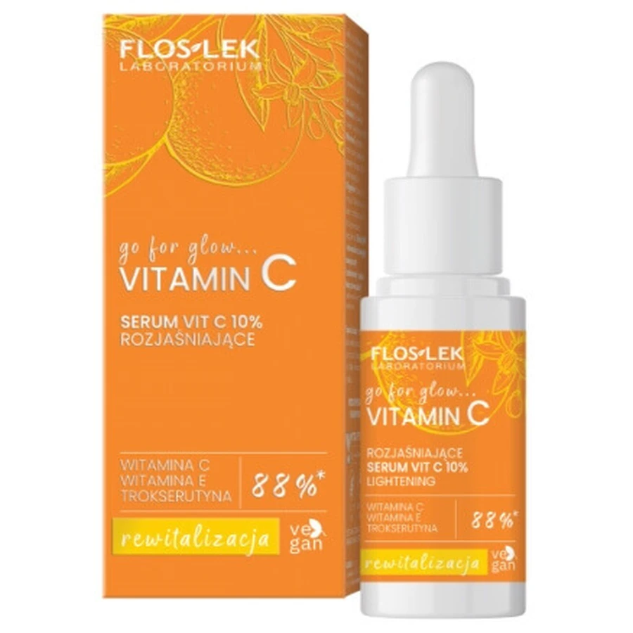Floslek Laboratorium Go For Glow Освітлююча сироватка з вітаміном С VIT C 10%, 30 мл: ціни та характеристики