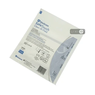 Рукавички хірургічні латексні текстуровані safetouch clean bi-fold стерильні з пудрою 8 уп. папір/папір №2