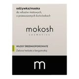Mokosh, кондиціонер-маска для тьмяного воску з сухим корінням, зелений чай з бергамотом, 180 мл