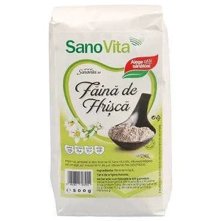 Борошно гречане грубого помелу, 500 г, Sanovita