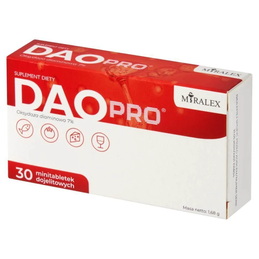 Диаминооксидаза Miralex DAOPro, кишечнорастворимые минитаблетки, 30 шт.: цены и характеристики