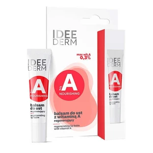 Idee Derm, Бальзам для губ регенерирующий с витамином А, 12 мл
