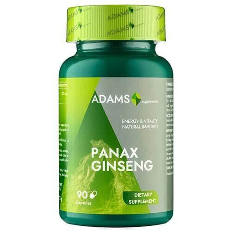 Панакс Женьшень, 1000 мг, 90 капсул, Adams Supplements: ціни та характеристики