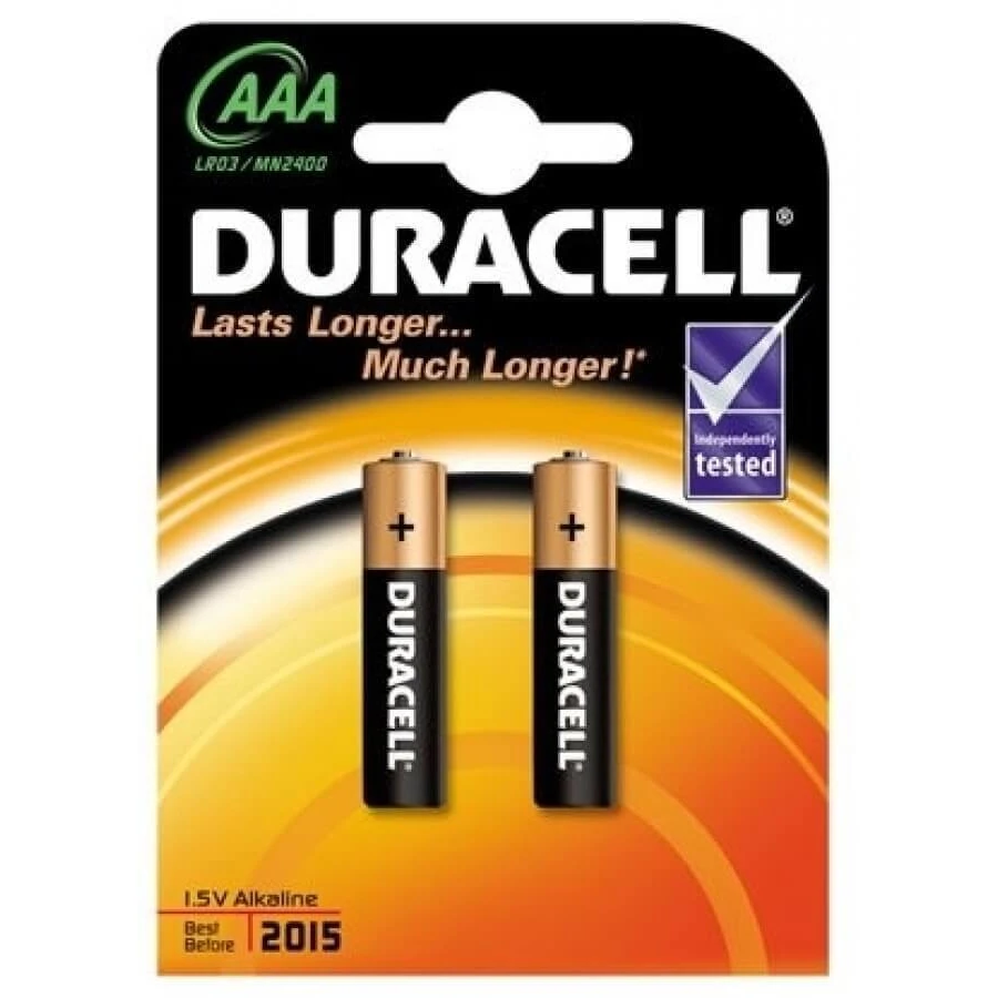 Батарейки Basic AAA, 2 штуки, Duracell: ціни та характеристики