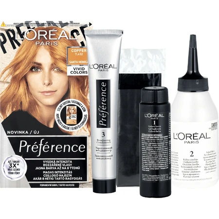 L'Oréal Paris Préférence Vivid Colors стійка фарба для волосся 7.432 Санта-Моніка 150 мл: ціни та характеристики