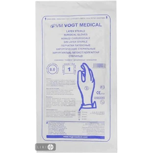Рукавички хірургічні стерильні латексні без пудри encore orthopaedic розмір 8,5 пара