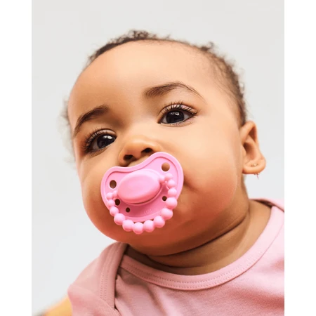Luu Kids, пустышка, позиционирование, силикон, Pink A Boo, 0-3 месяца, 1 шт.: цены и характеристики